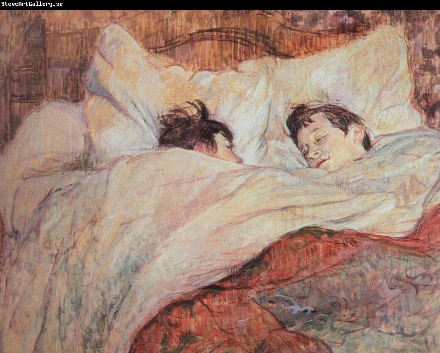 Henri de toulouse-lautrec the bed